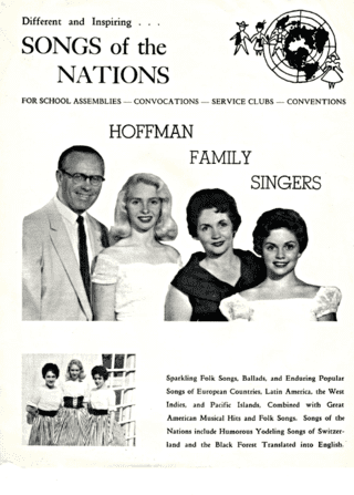 Hoffman Family Singers promotional poster.